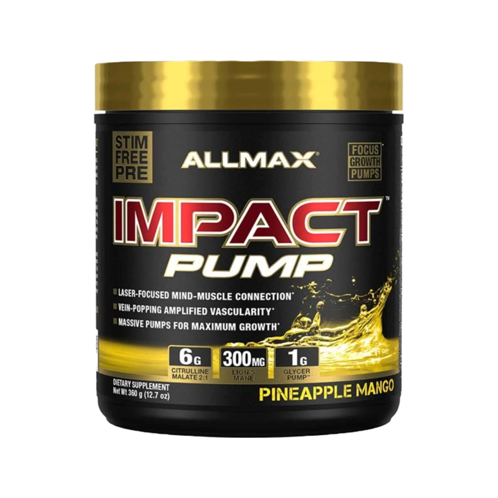  Allmax pump pre-workout powder tub Canada
