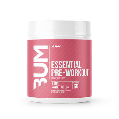 BUM Essential pre-workout powder tub Canada