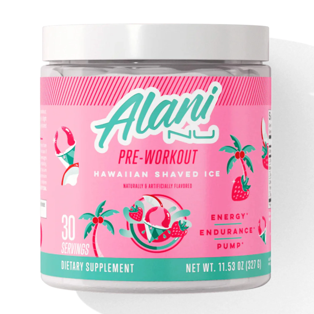  Alani Nu pre workout container Canada
