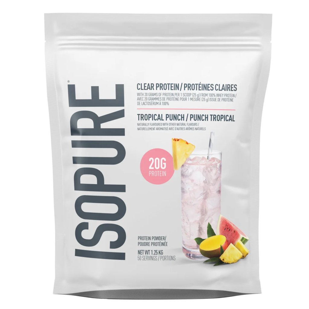 Isopure whey isolate protein container Canada