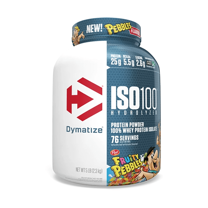 Dymatize ISO100 Hydrolyzed Whey Protein isolate container – fast digesting whey isolate for lean muscle growth